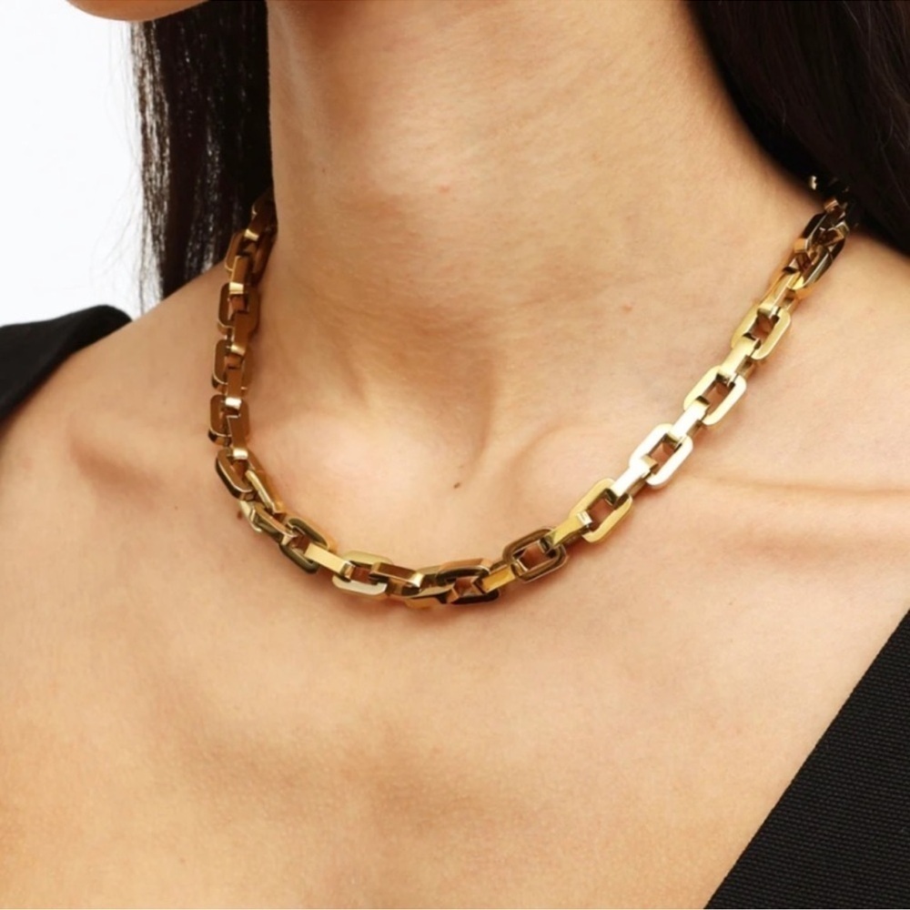 Eddie Borgo Supra Link Necklace 17”